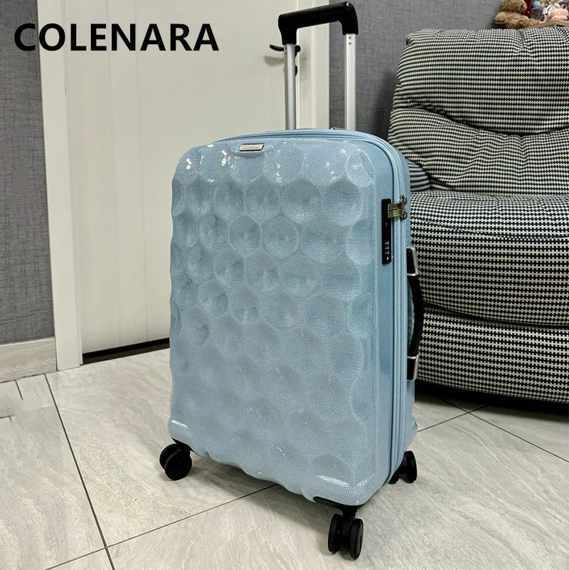 COLENARA 24"28"Travel Luggage Large-capacity Trolley Case 20 Inches Ultra-light Boarding Box Women's Universal Wheel Suitcase