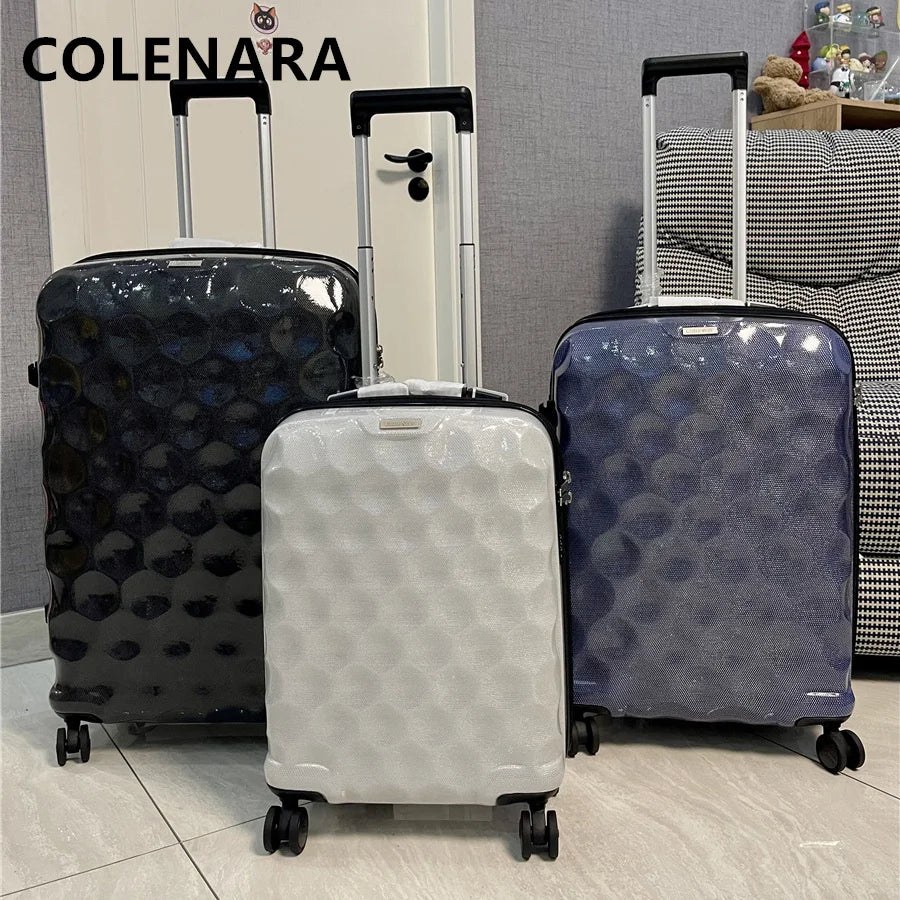 COLENARA 24"28"Travel Luggage Large-capacity Trolley Case 20 Inches Ultra-light Boarding Box Women's Universal Wheel Suitcase