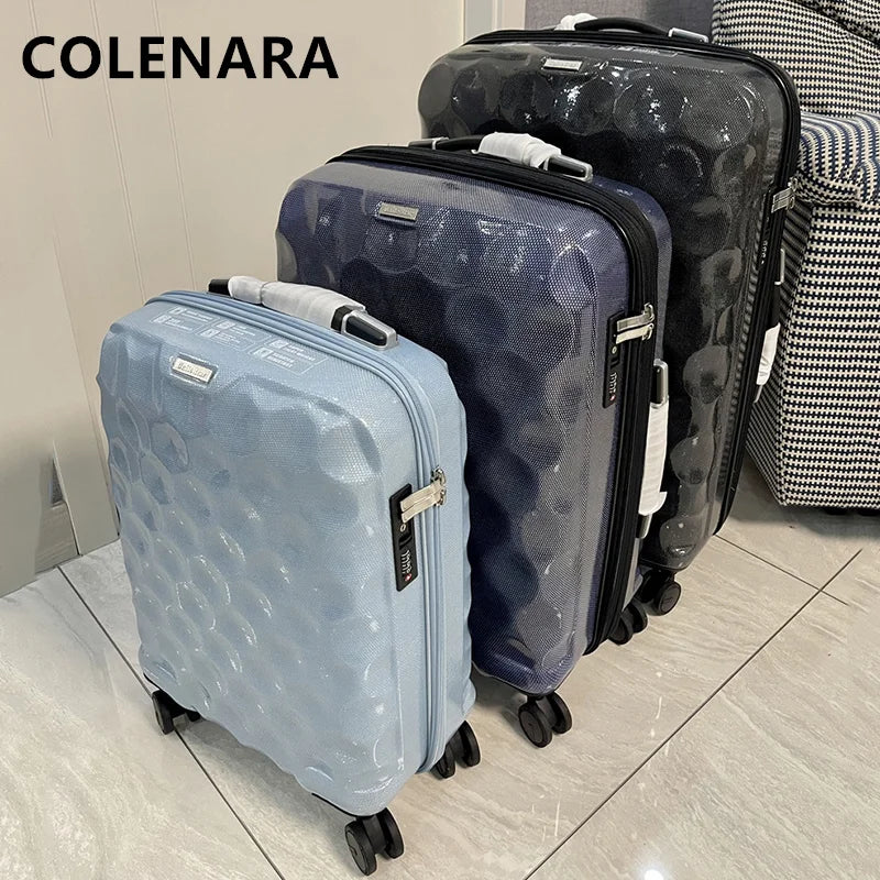 COLENARA 24"28"Travel Luggage Large-capacity Trolley Case 20 Inches Ultra-light Boarding Box Women's Universal Wheel Suitcase